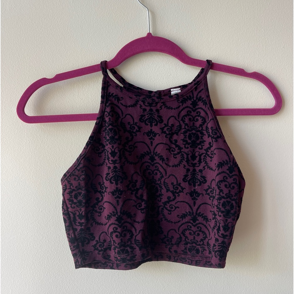 Patterned halter top